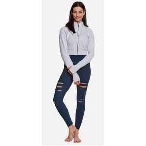 Alo Yoga High Waist Ripped Warrior Leggings Navy Medium